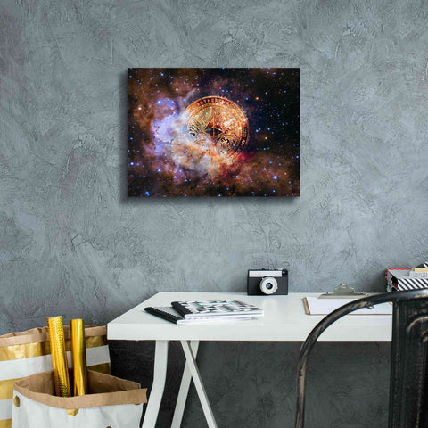Image of 'Ethereum Nebula' by Epic Portfolio, Giclee Canvas Wall Art,16x12