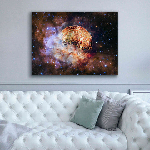 Image of 'Ethereum Nebula' by Epic Portfolio, Giclee Canvas Wall Art,54x40