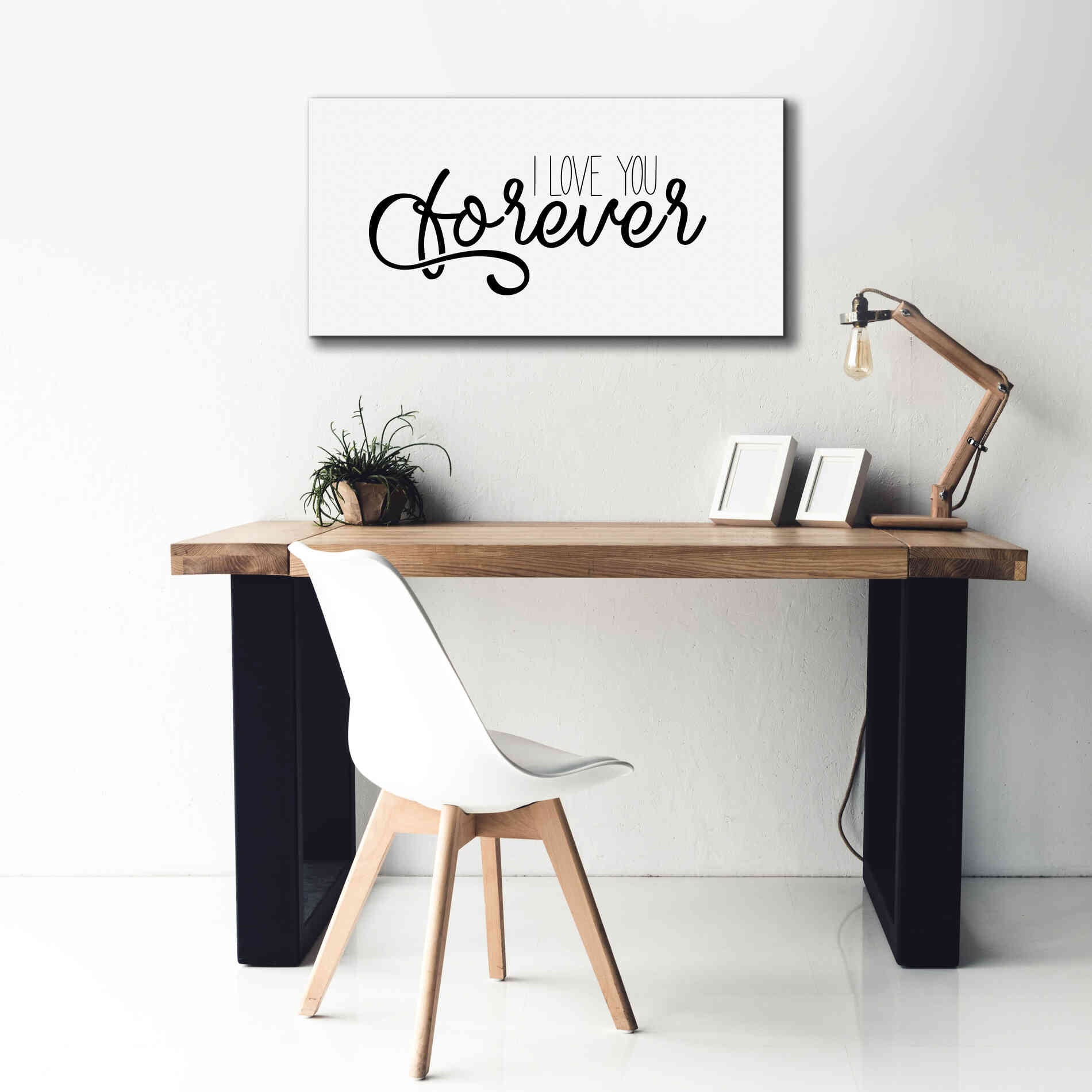 'I Love You Forever' by Epic Portfolio, Giclee Canvas Wall Art,40x20