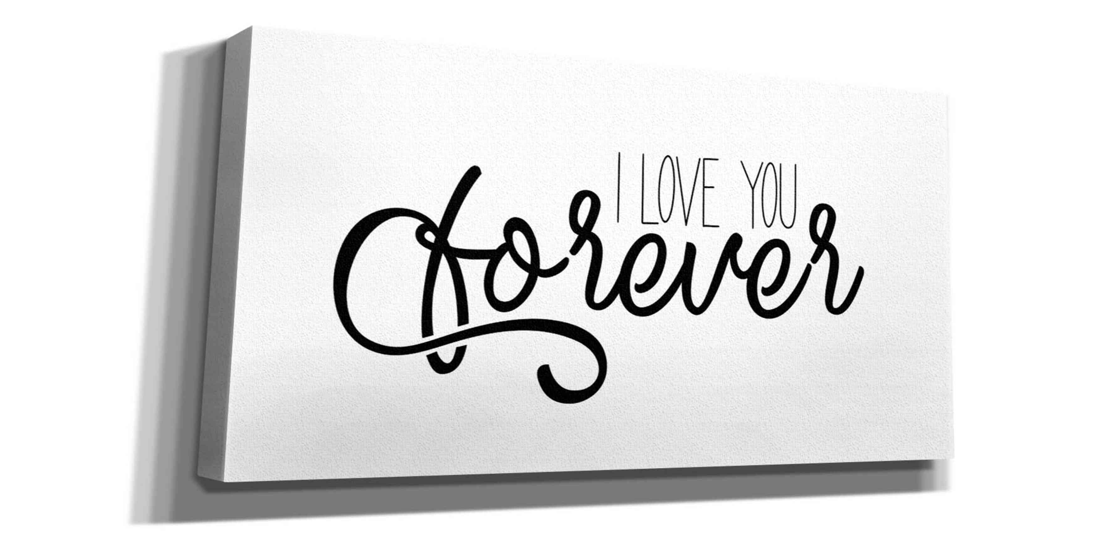 'I Love You Forever' by Epic Portfolio, Giclee Canvas Wall Art