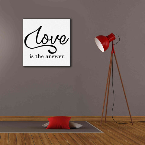 Image of 'Love Is The Answer' by Epic Portfolio, Giclee Canvas Wall Art,26x26