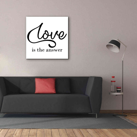 Image of 'Love Is The Answer' by Epic Portfolio, Giclee Canvas Wall Art,37x37