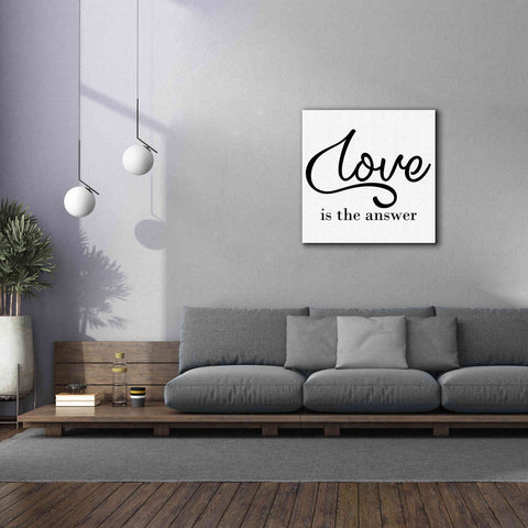 Image of 'Love Is The Answer' by Epic Portfolio, Giclee Canvas Wall Art,37x37