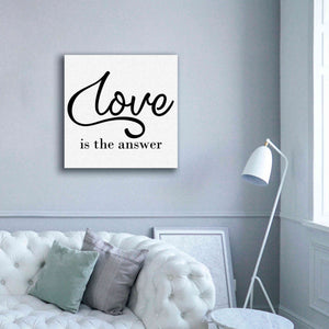 'Love Is The Answer' by Epic Portfolio, Giclee Canvas Wall Art,37x37