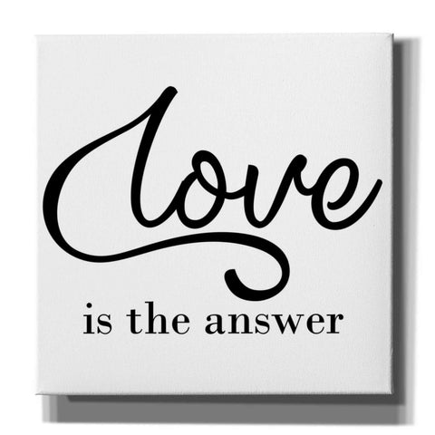 Image of 'Love Is The Answer' by Epic Portfolio, Giclee Canvas Wall Art