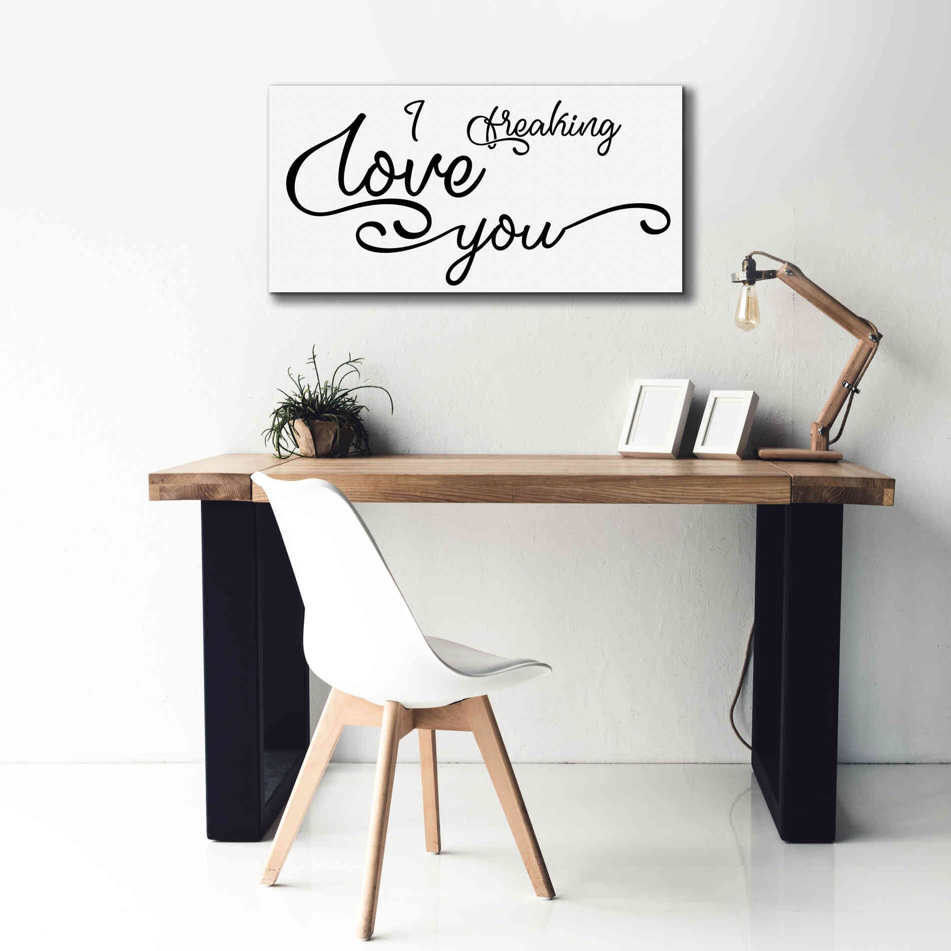 'I Freaking Love You' by Epic Portfolio, Giclee Canvas Wall Art,40x20