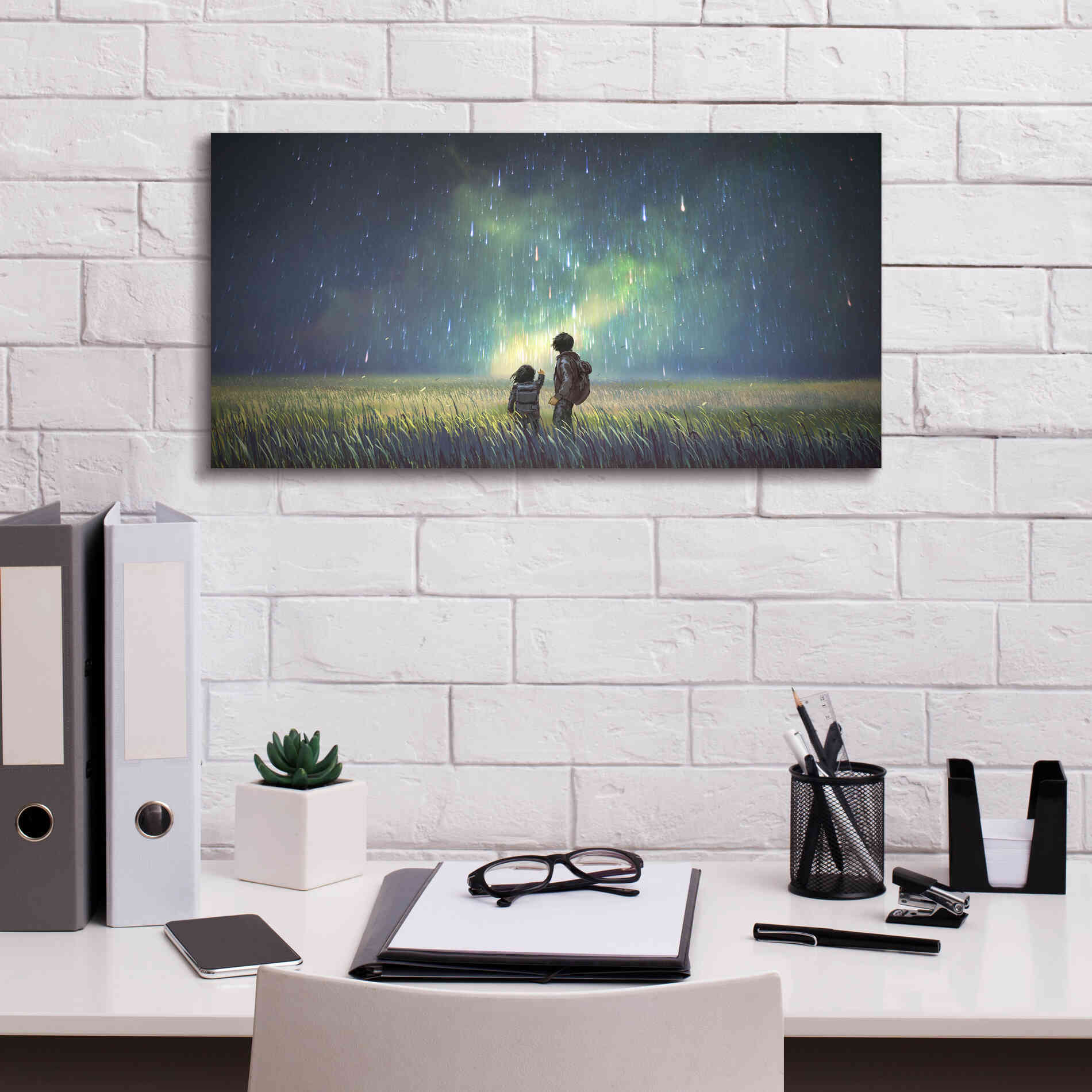 'Curious Mind' by Epic Portfolio, Giclee Canvas Wall Art,24x12