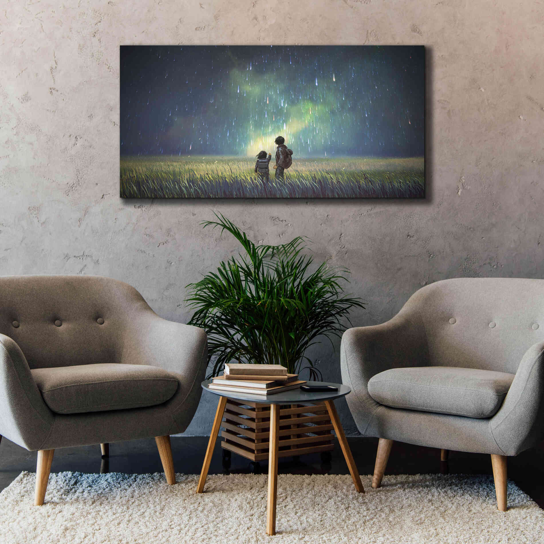'Curious Mind' by Epic Portfolio, Giclee Canvas Wall Art,60x30