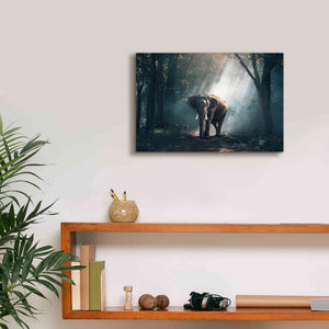 'Elephant' by Epic Portfolio, Giclee Canvas Wall Art,18x12