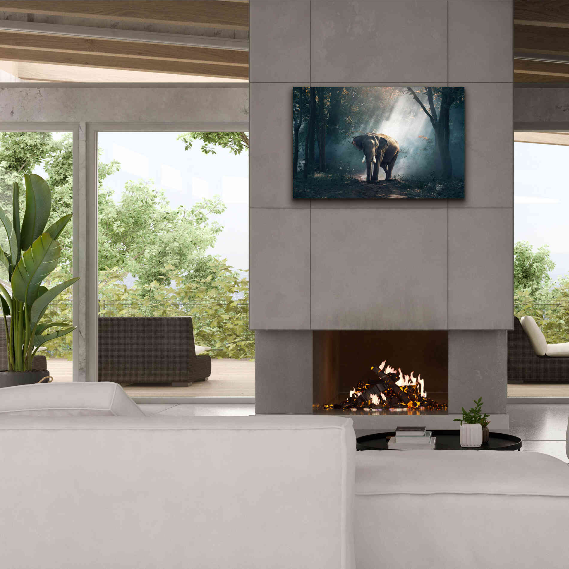 'Elephant' by Epic Portfolio, Giclee Canvas Wall Art,40x26