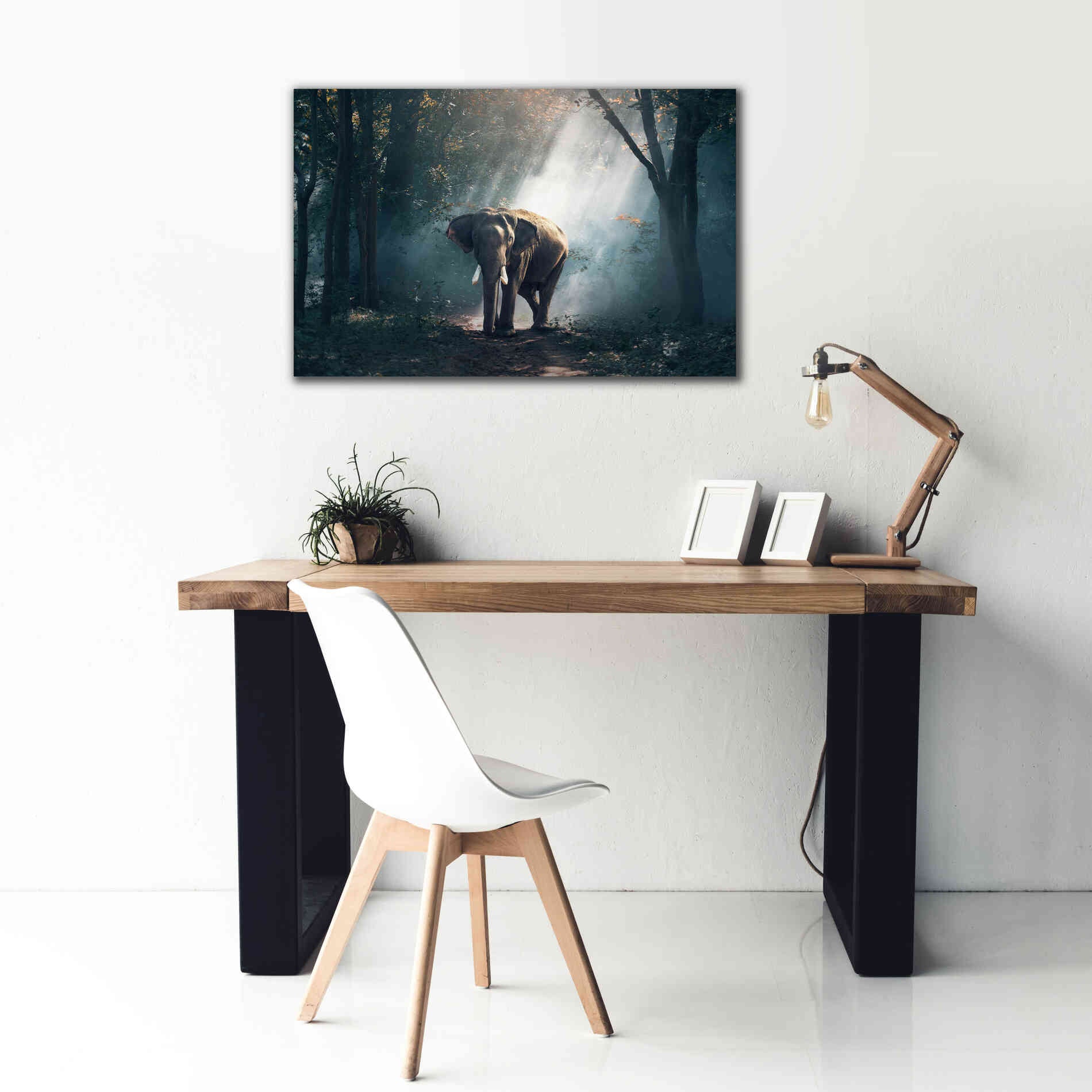 'Elephant' by Epic Portfolio, Giclee Canvas Wall Art,40x26