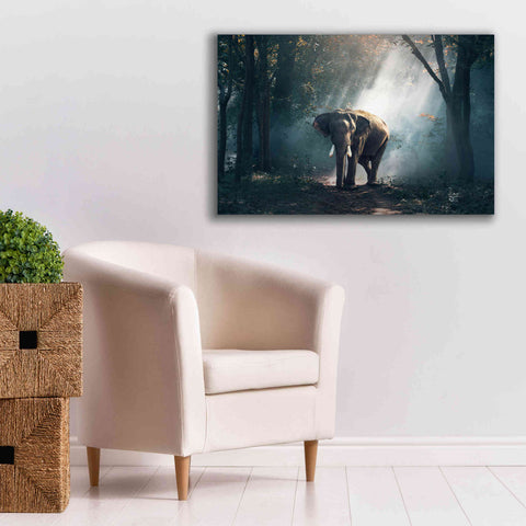 Image of 'Elephant' by Epic Portfolio, Giclee Canvas Wall Art,40x26