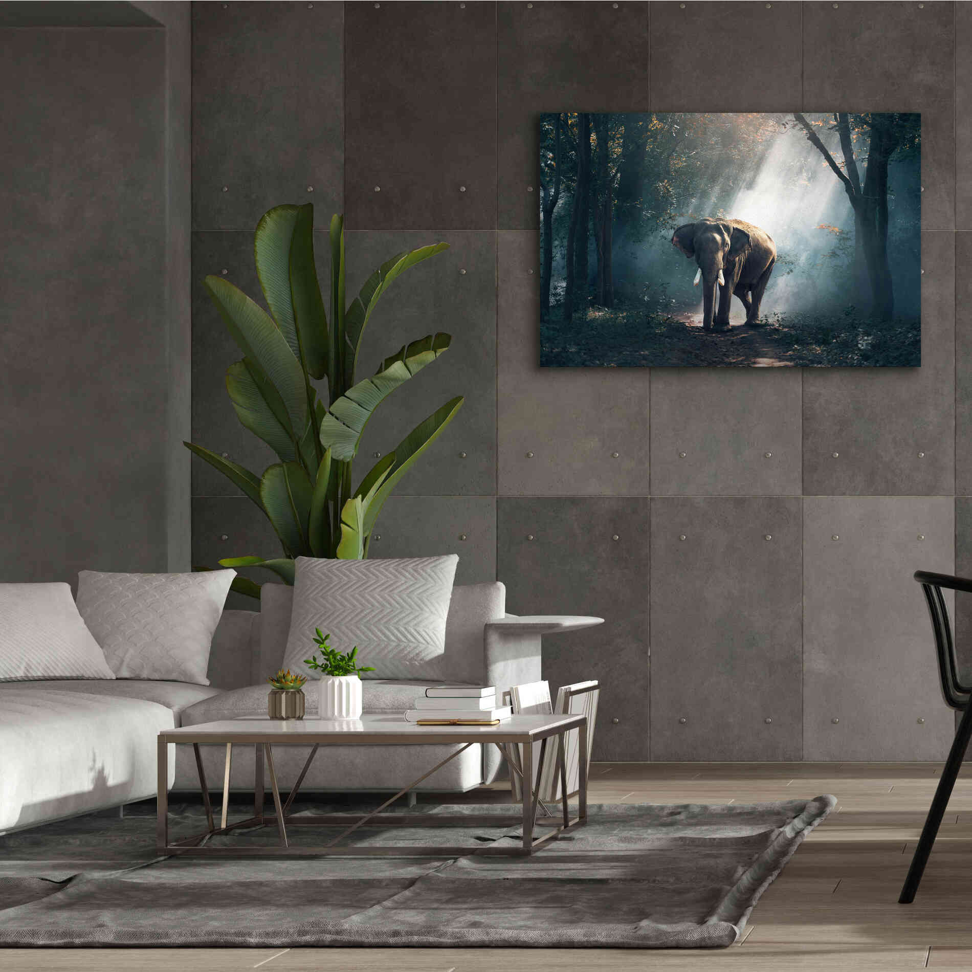 'Elephant' by Epic Portfolio, Giclee Canvas Wall Art,60x40