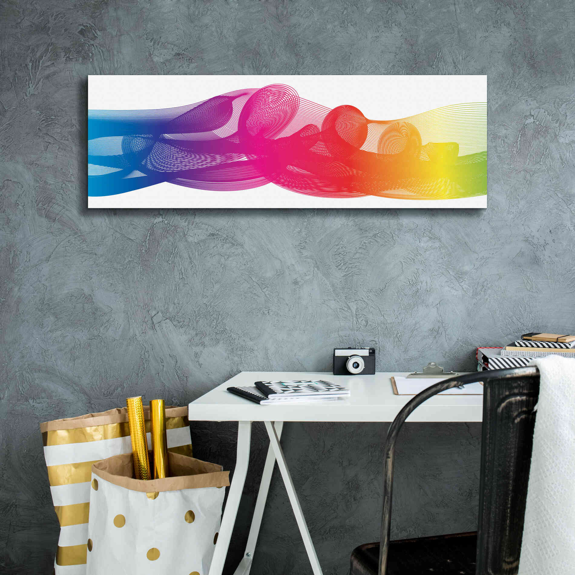 'Hyperloop' by Epic Portfolio, Giclee Canvas Wall Art,36x12