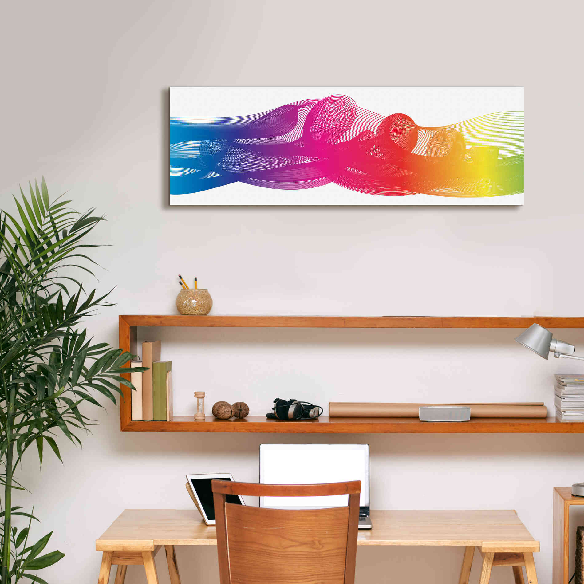 'Hyperloop' by Epic Portfolio, Giclee Canvas Wall Art,36x12