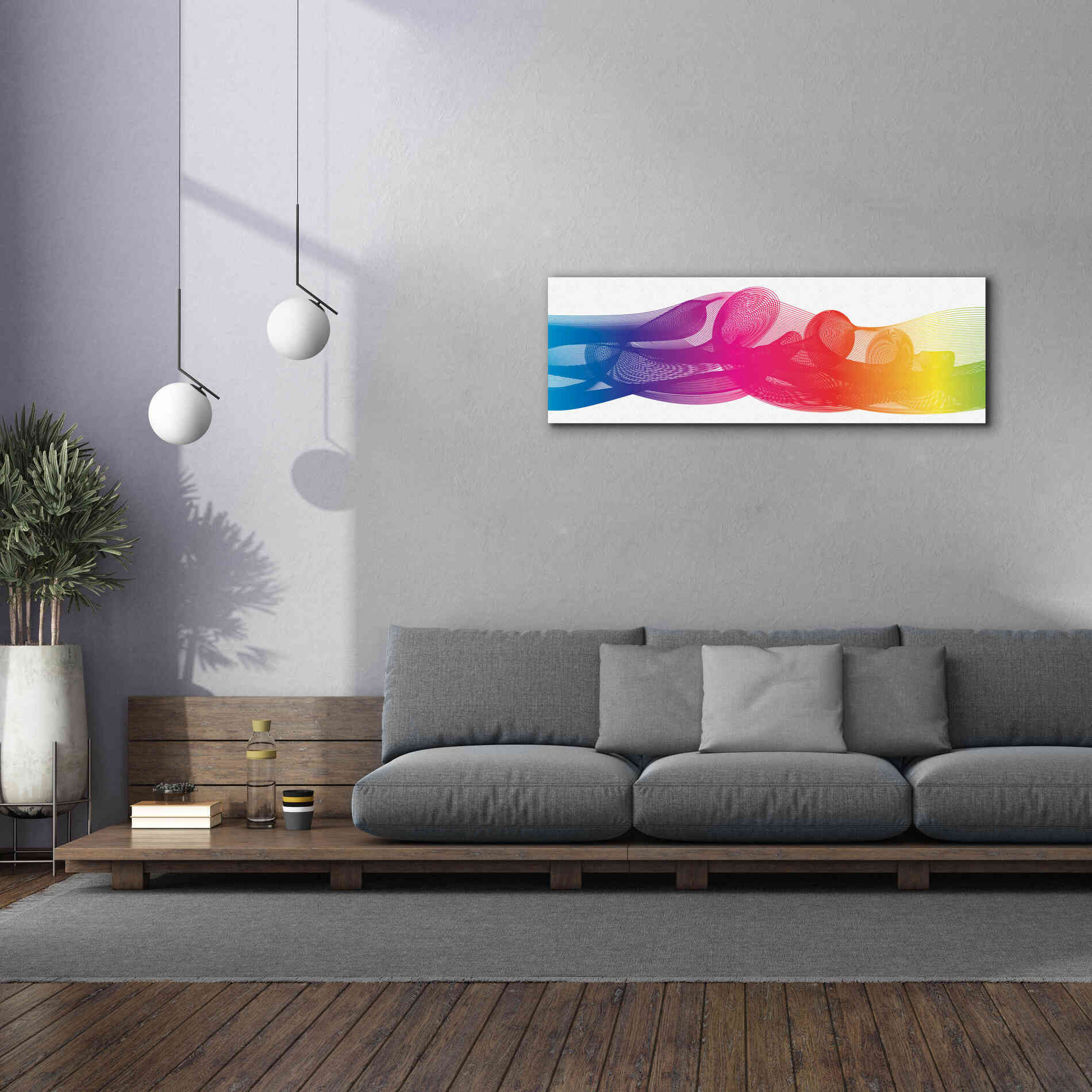 'Hyperloop' by Epic Portfolio, Giclee Canvas Wall Art,60x20