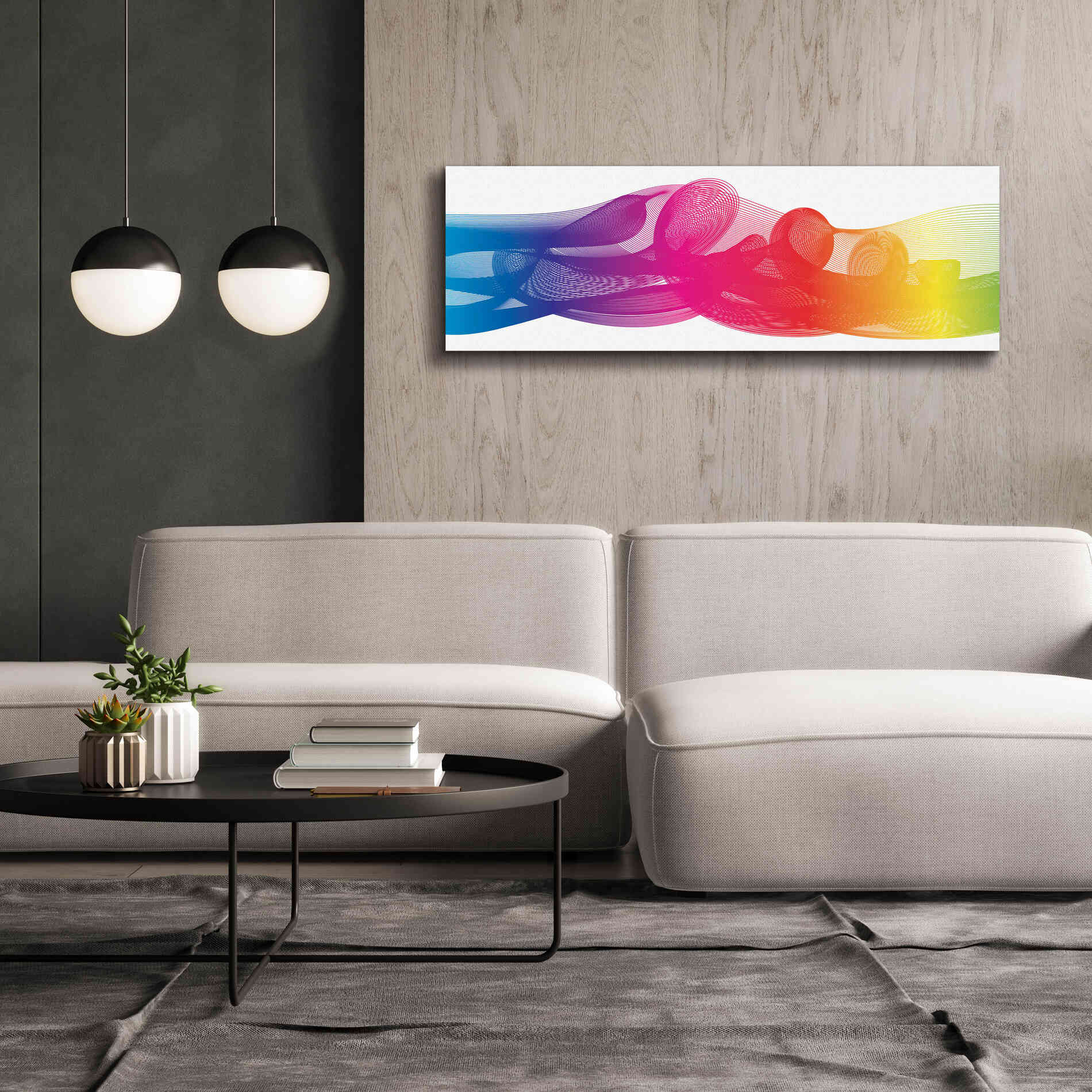 'Hyperloop' by Epic Portfolio, Giclee Canvas Wall Art,60x20