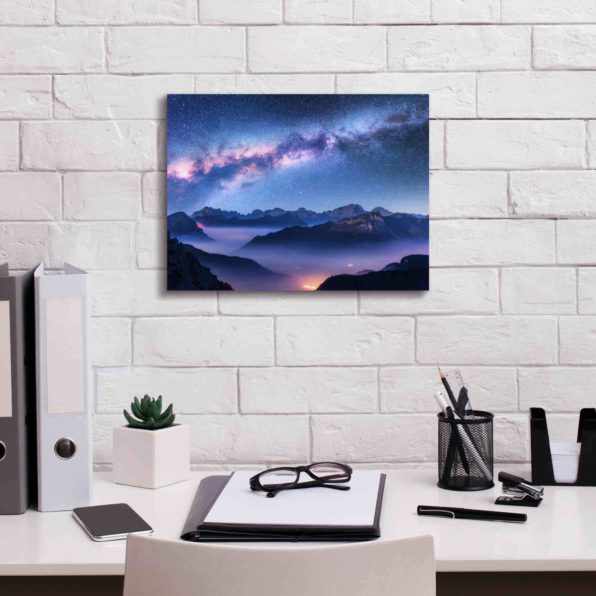 'Inside The Milky Way' by Epic Portfolio, Giclee Canvas Wall Art,16x12