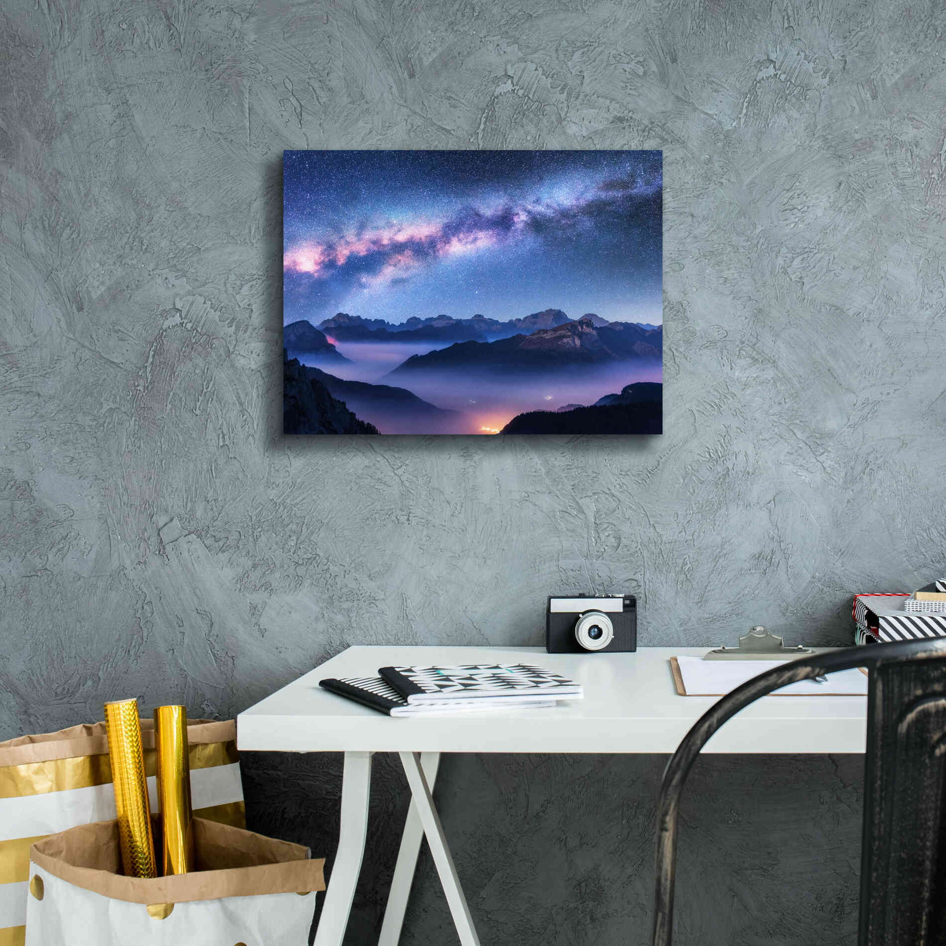 'Inside The Milky Way' by Epic Portfolio, Giclee Canvas Wall Art,16x12