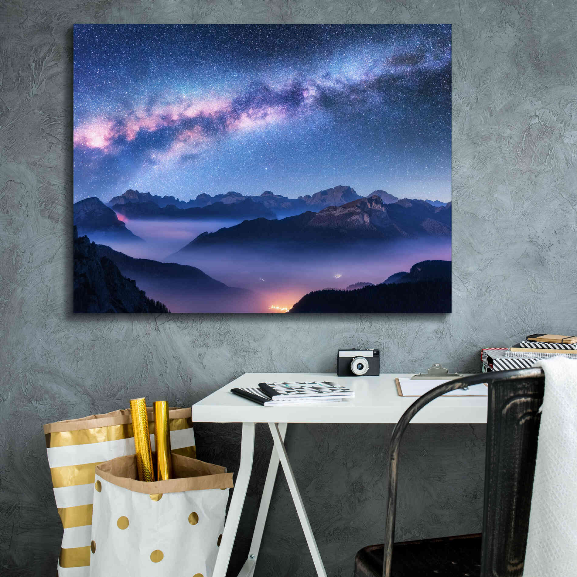 'Inside The Milky Way' by Epic Portfolio, Giclee Canvas Wall Art,34x26