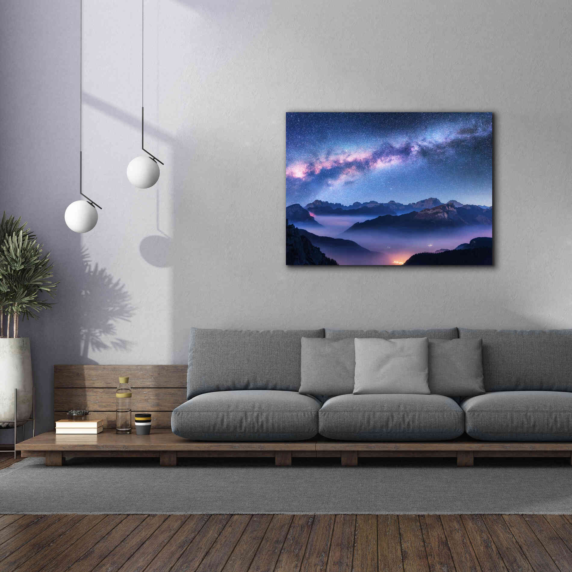 'Inside The Milky Way' by Epic Portfolio, Giclee Canvas Wall Art,54x40