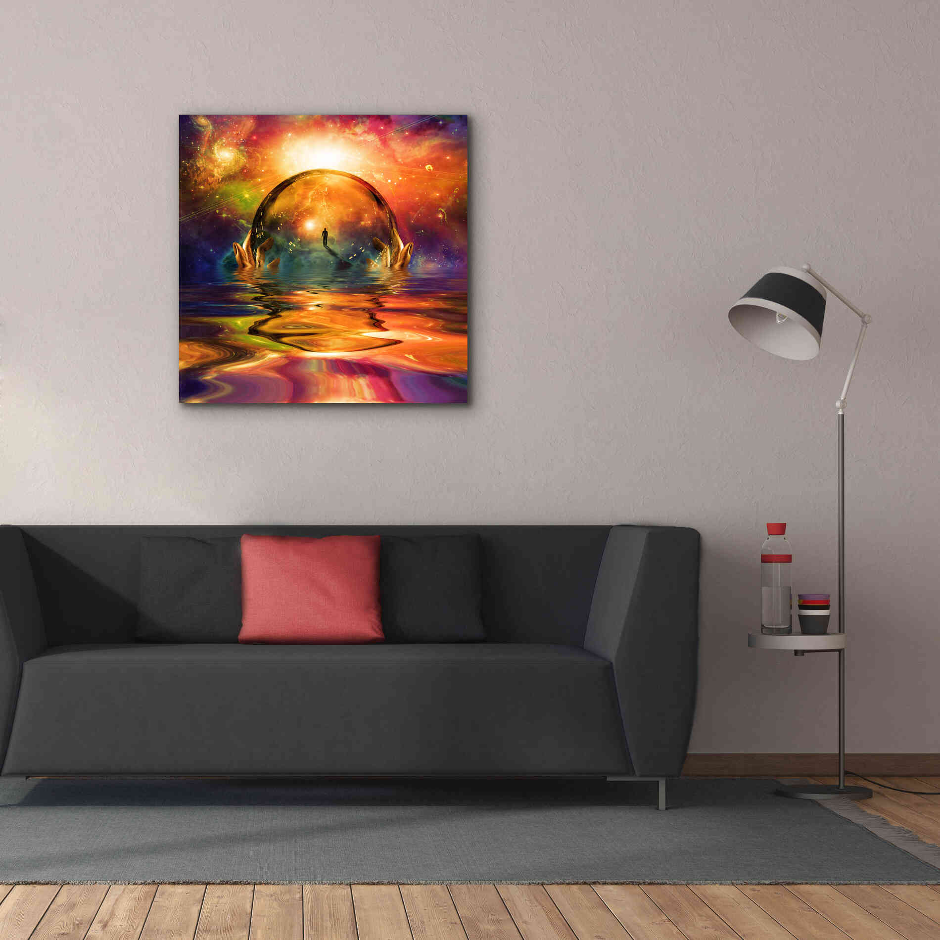 'Liquid Galaxy' by Epic Portfolio, Giclee Canvas Wall Art,37x37
