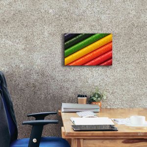 'Pencil Rainbow' by Epic Portfolio, Giclee Canvas Wall Art,18x12