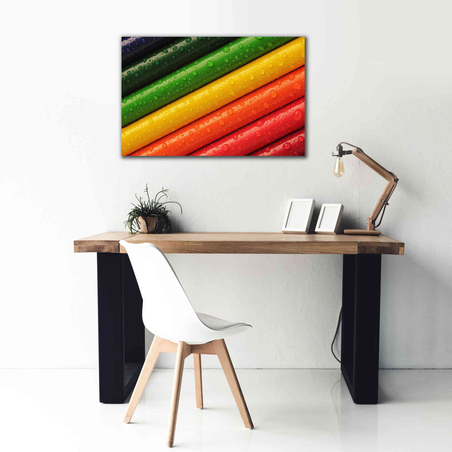 'Pencil Rainbow' by Epic Portfolio, Giclee Canvas Wall Art,40x26