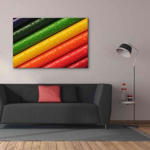 Image of 'Pencil Rainbow' by Epic Portfolio, Giclee Canvas Wall Art,60x40
