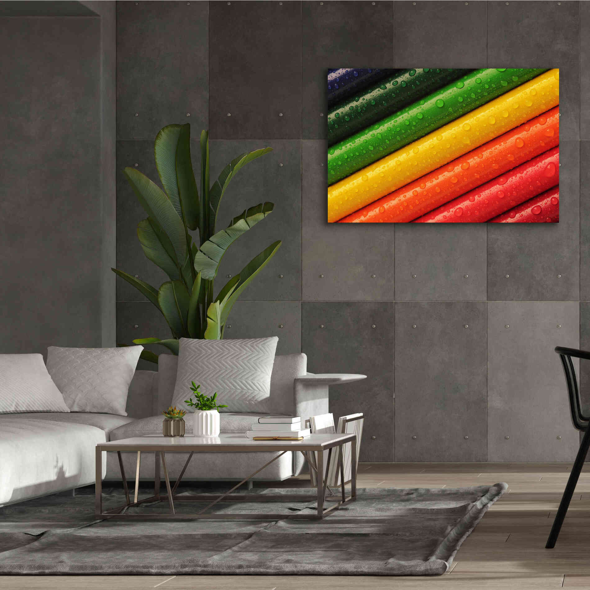 'Pencil Rainbow' by Epic Portfolio, Giclee Canvas Wall Art,60x40