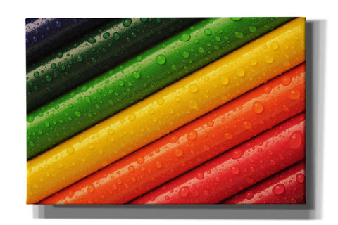 Image of 'Pencil Rainbow' by Epic Portfolio, Giclee Canvas Wall Art