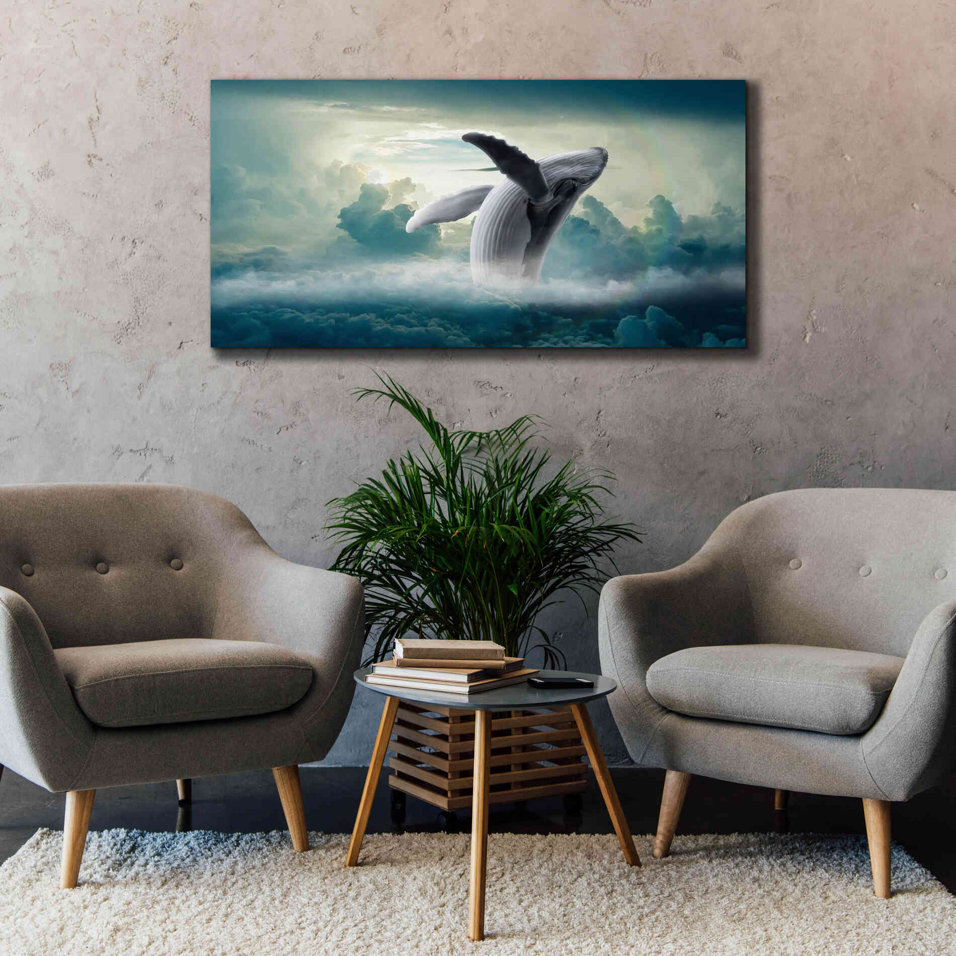 'Weightlessness' by Epic Portfolio, Giclee Canvas Wall Art,60x30