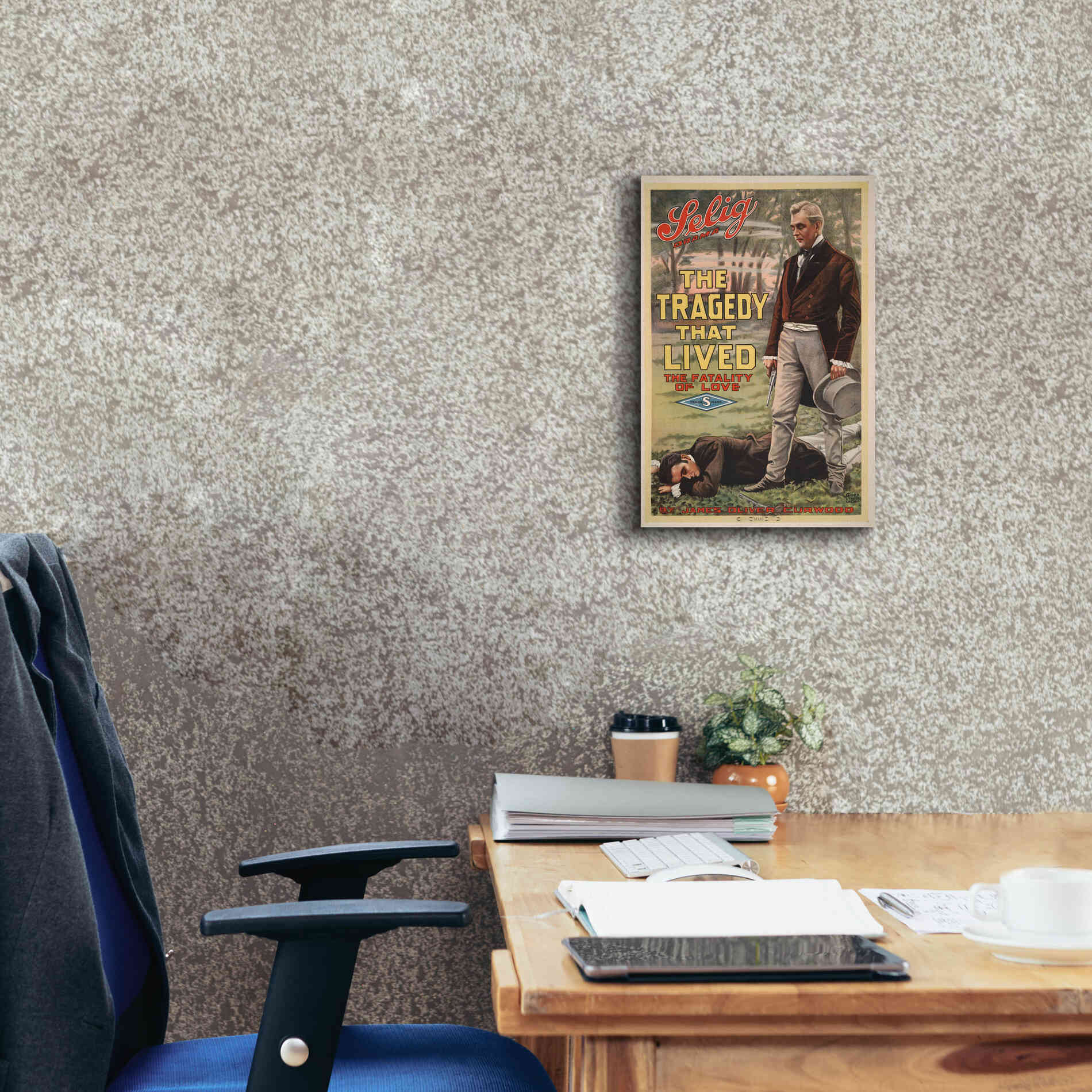 'The Tragedy That Lived The Fatality Of Love (1914)' by Epic Portfolio, Giclee Canvas Wall Art,12x18