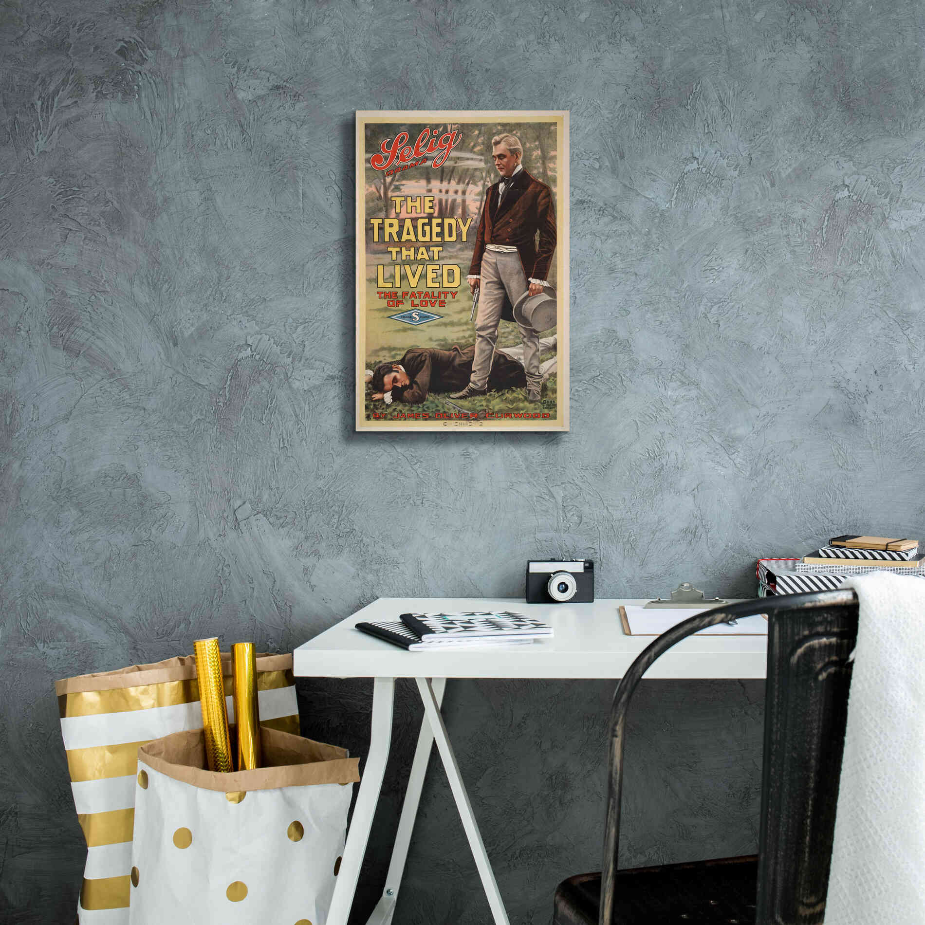 'The Tragedy That Lived The Fatality Of Love (1914)' by Epic Portfolio, Giclee Canvas Wall Art,12x18