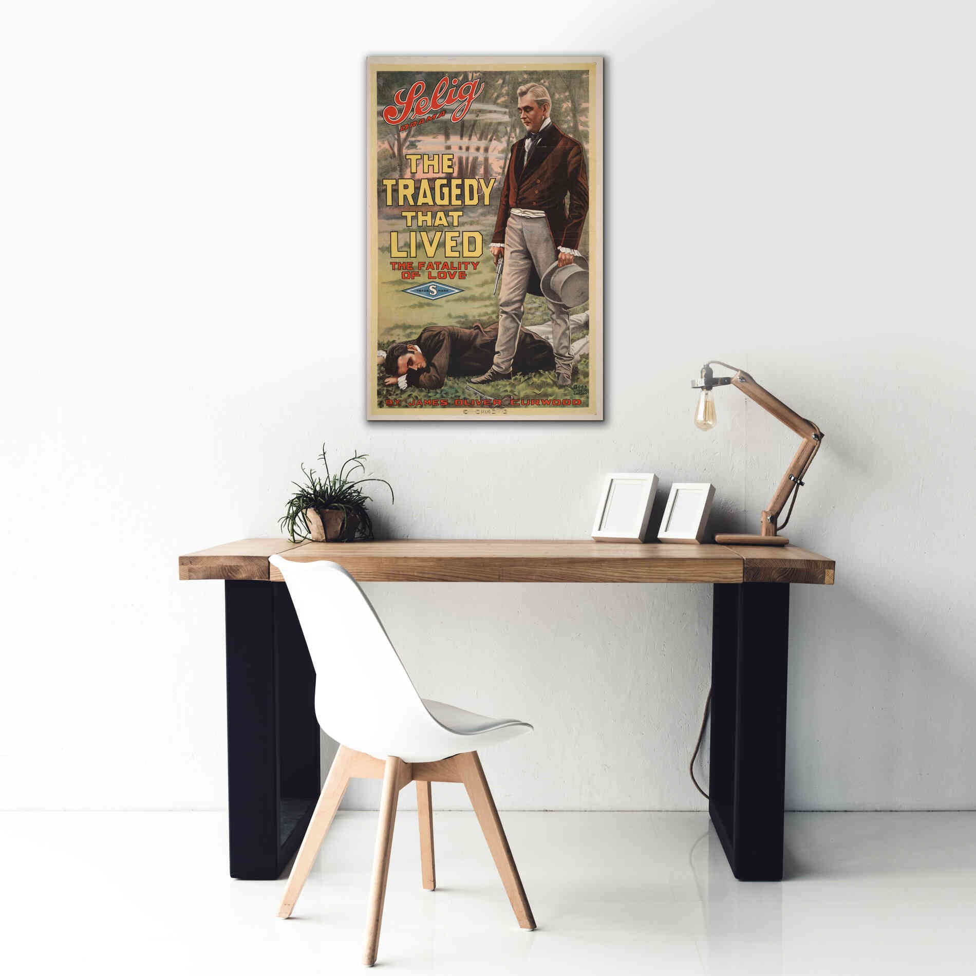 'The Tragedy That Lived The Fatality Of Love (1914)' by Epic Portfolio, Giclee Canvas Wall Art,26x40