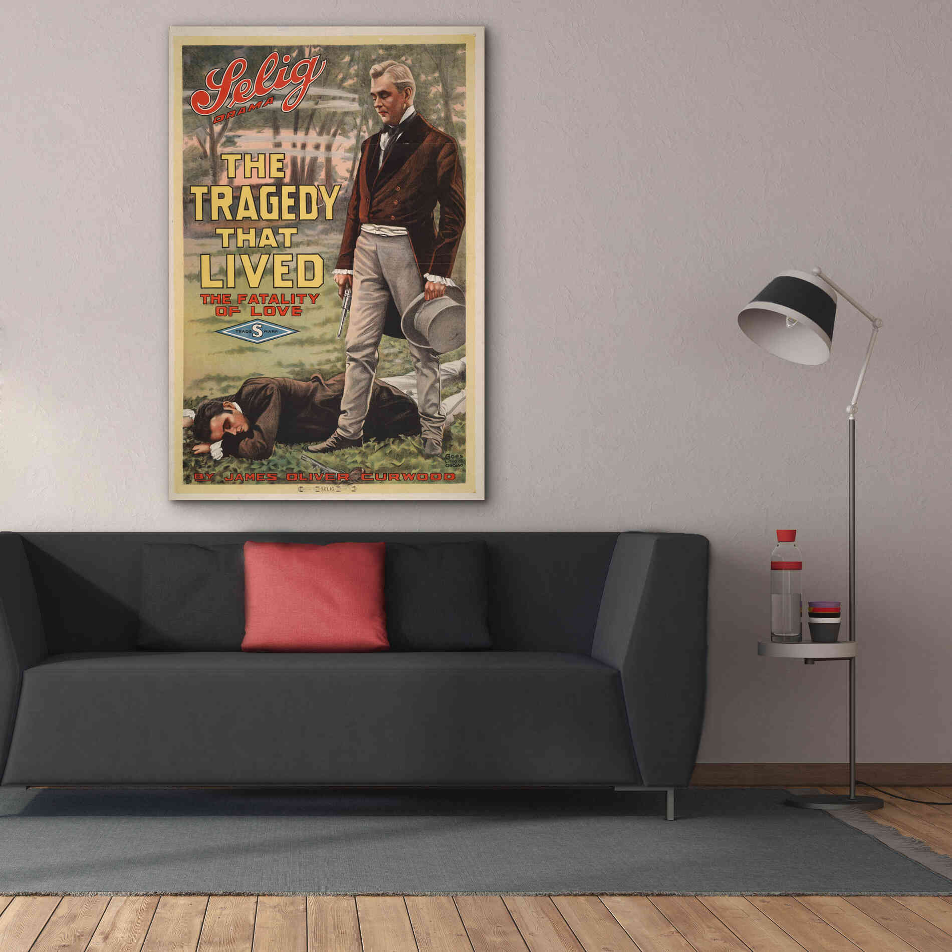 'The Tragedy That Lived The Fatality Of Love (1914)' by Epic Portfolio, Giclee Canvas Wall Art,40x60