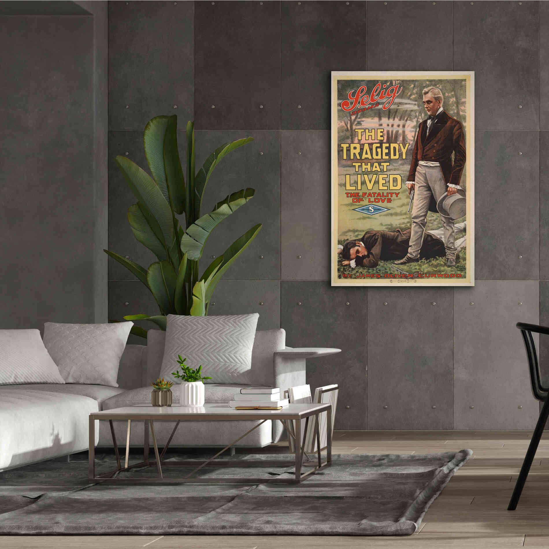 'The Tragedy That Lived The Fatality Of Love (1914)' by Epic Portfolio, Giclee Canvas Wall Art,40x60