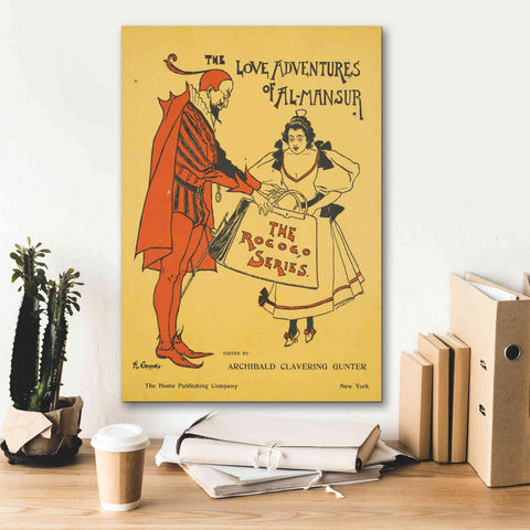 Image of 'The Love Adventures Of Al-Mansur (1895)' by Epic Portfolio, Giclee Canvas Wall Art,18x26