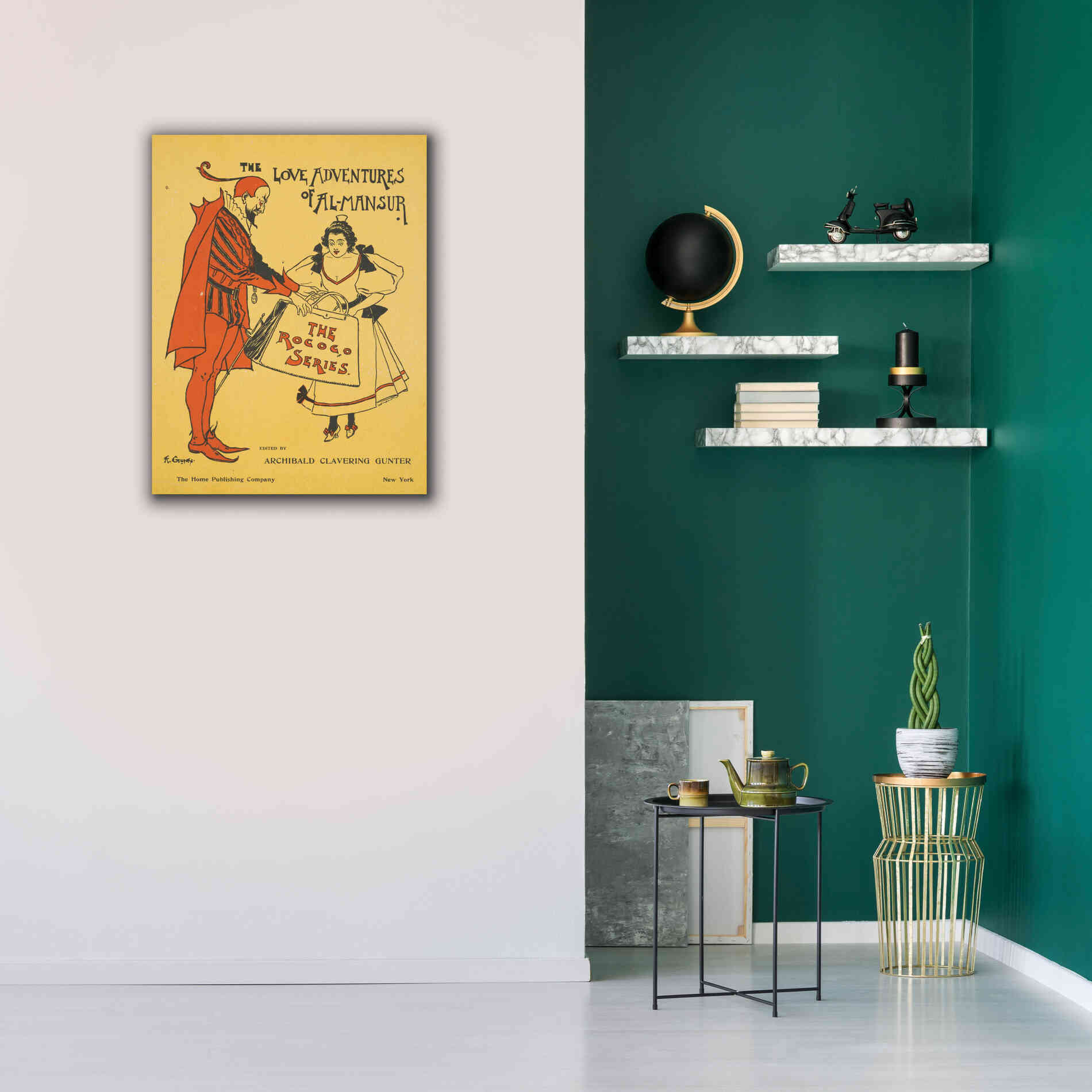 'The Love Adventures Of Al-Mansur (1895)' by Epic Portfolio, Giclee Canvas Wall Art,26x34