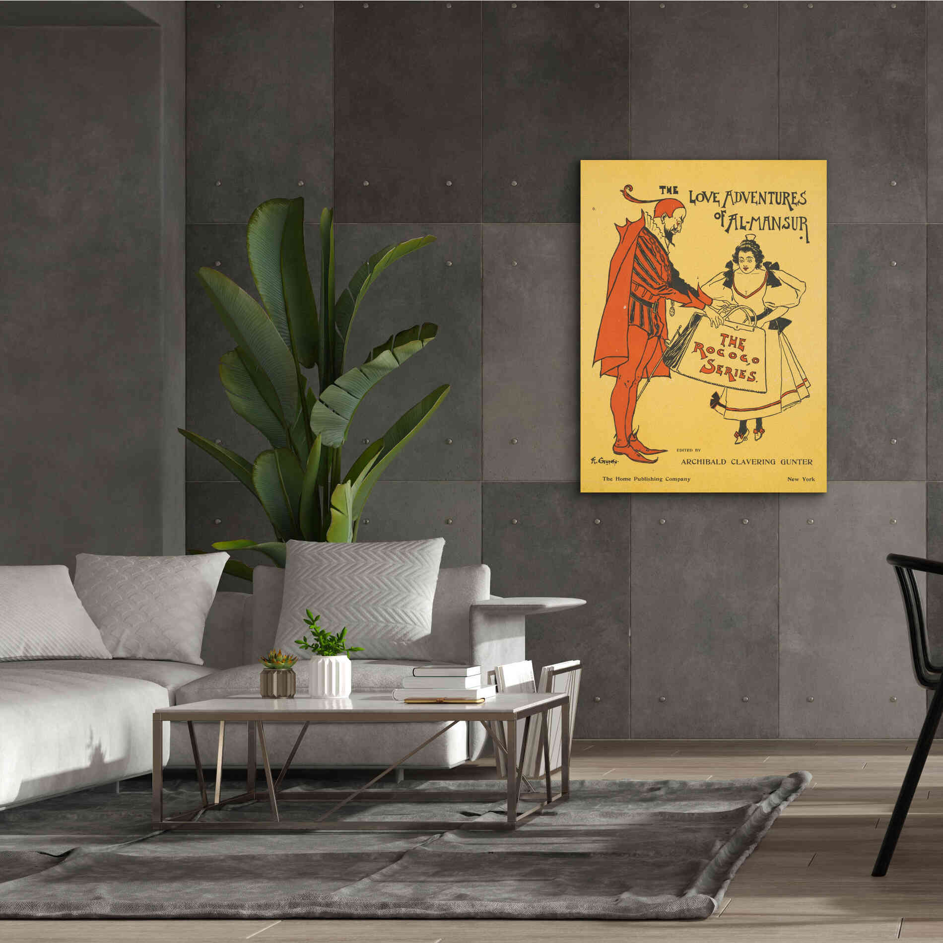 'The Love Adventures Of Al-Mansur (1895)' by Epic Portfolio, Giclee Canvas Wall Art,40x54