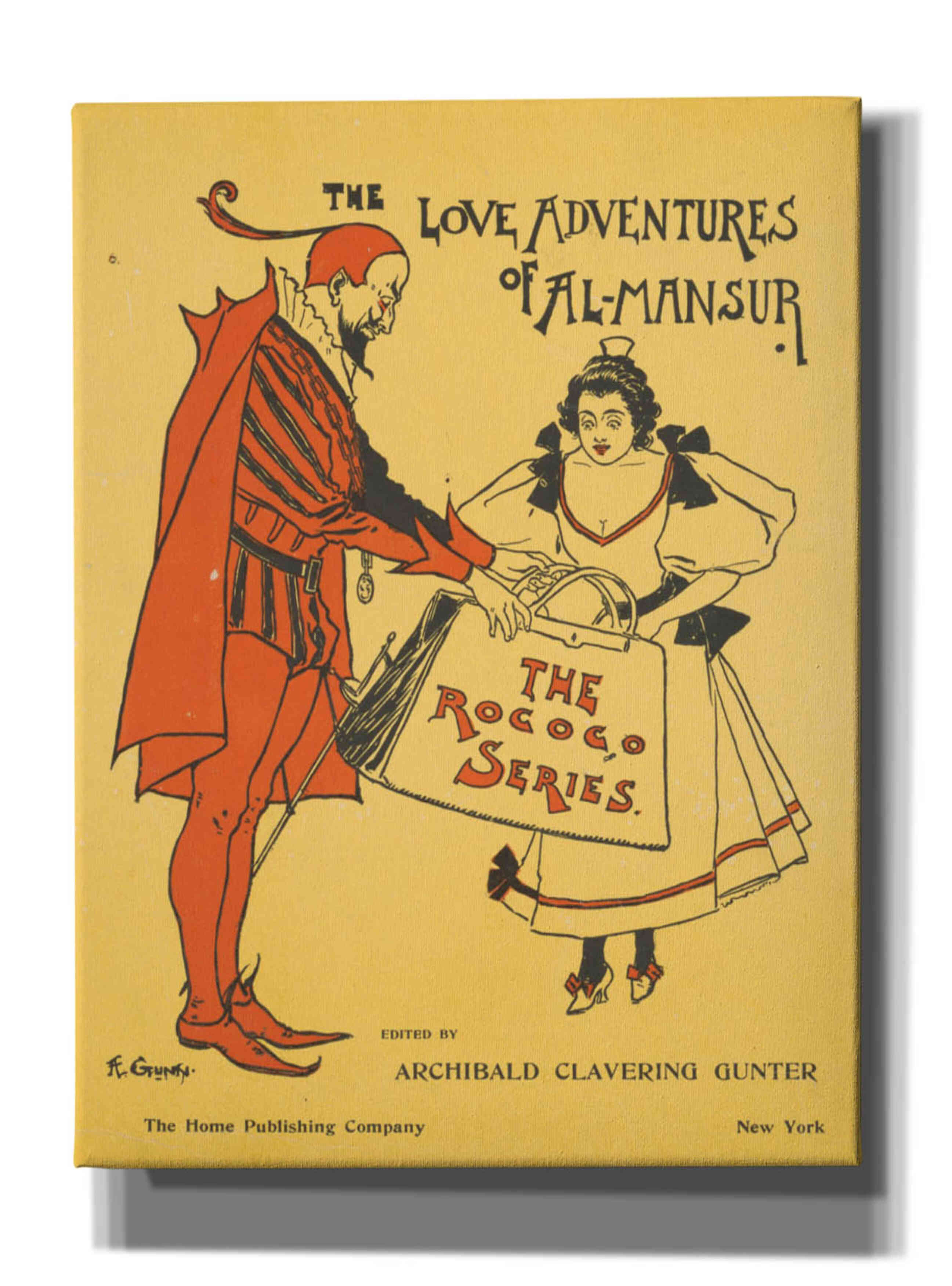 'The Love Adventures Of Al-Mansur (1895)' by Epic Portfolio, Giclee Canvas Wall Art