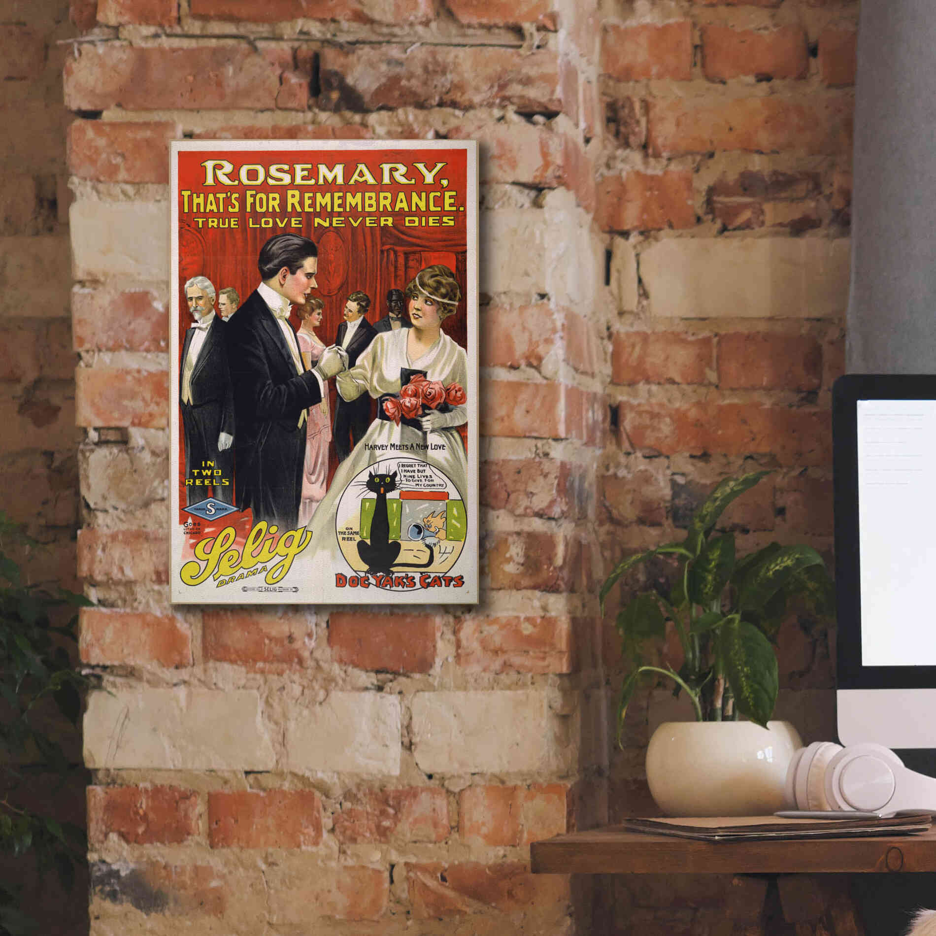 'Rosemary, That’S For Remembrance (1914)' by Epic Portfolio, Giclee Canvas Wall Art,12x18