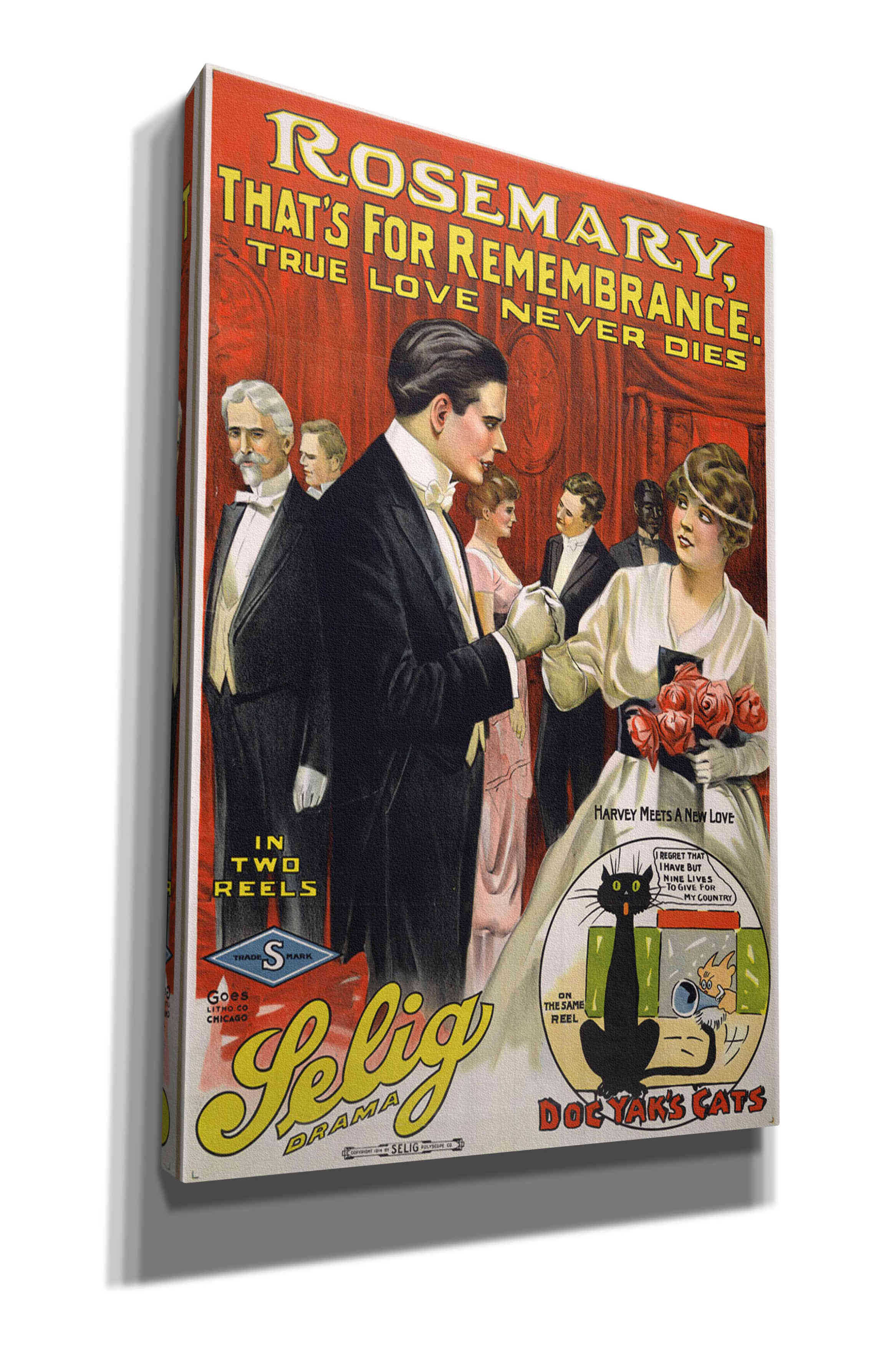 'Rosemary, That’S For Remembrance (1914)' by Epic Portfolio, Giclee Canvas Wall Art