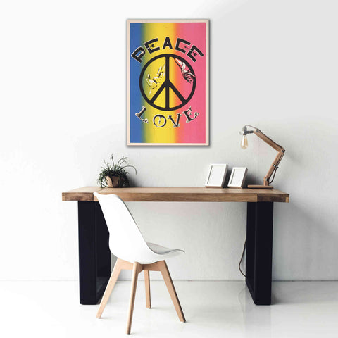 Image of 'Peace, Love' by Epic Portfolio, Giclee Canvas Wall Art,26x40