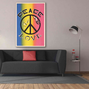 'Peace, Love' by Epic Portfolio, Giclee Canvas Wall Art,40x60
