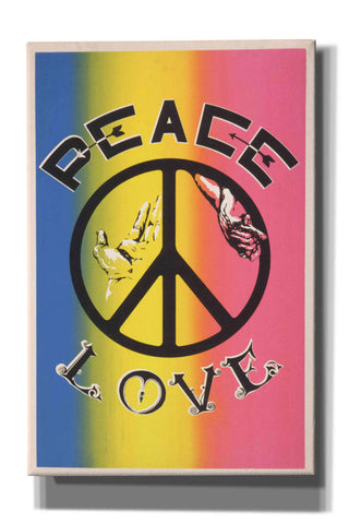 Image of 'Peace, Love' by Epic Portfolio, Giclee Canvas Wall Art