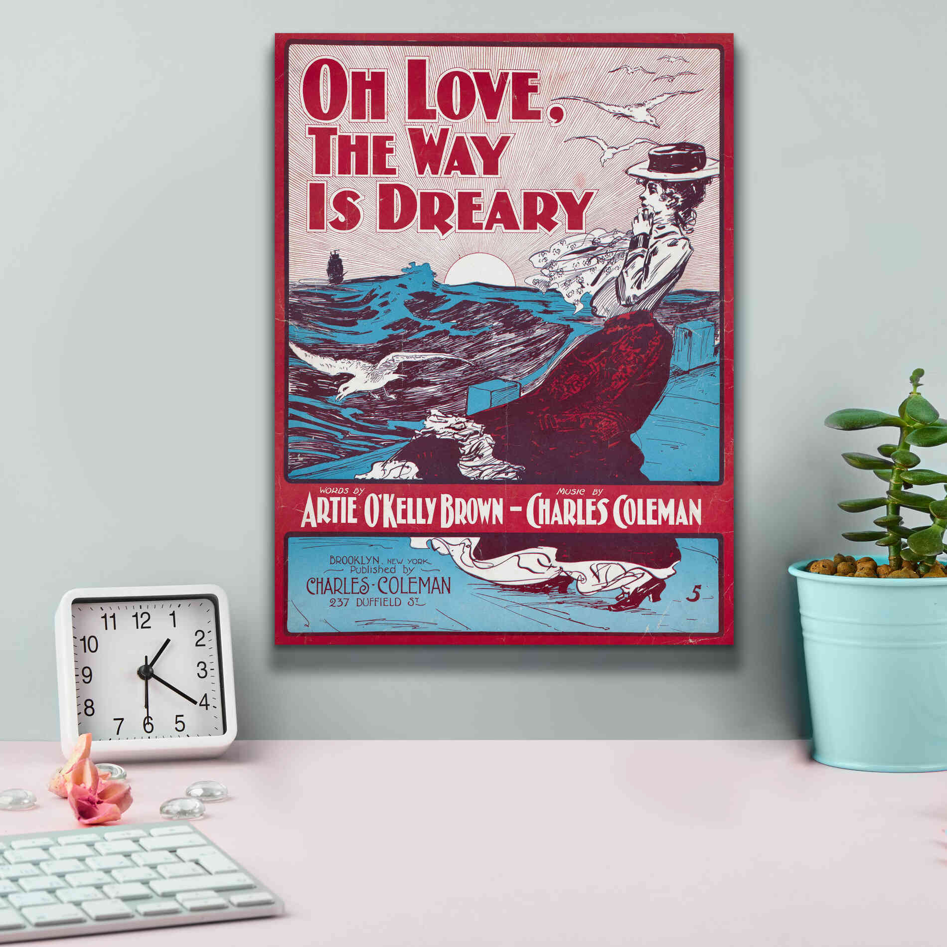 'Oh Love, The Way Is Dreary (1901)' by Epic Portfolio, Giclee Canvas Wall Art,12x16
