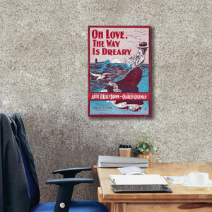 'Oh Love, The Way Is Dreary (1901)' by Epic Portfolio, Giclee Canvas Wall Art,18x26