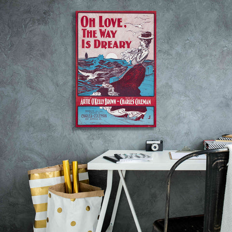 Image of 'Oh Love, The Way Is Dreary (1901)' by Epic Portfolio, Giclee Canvas Wall Art,18x26