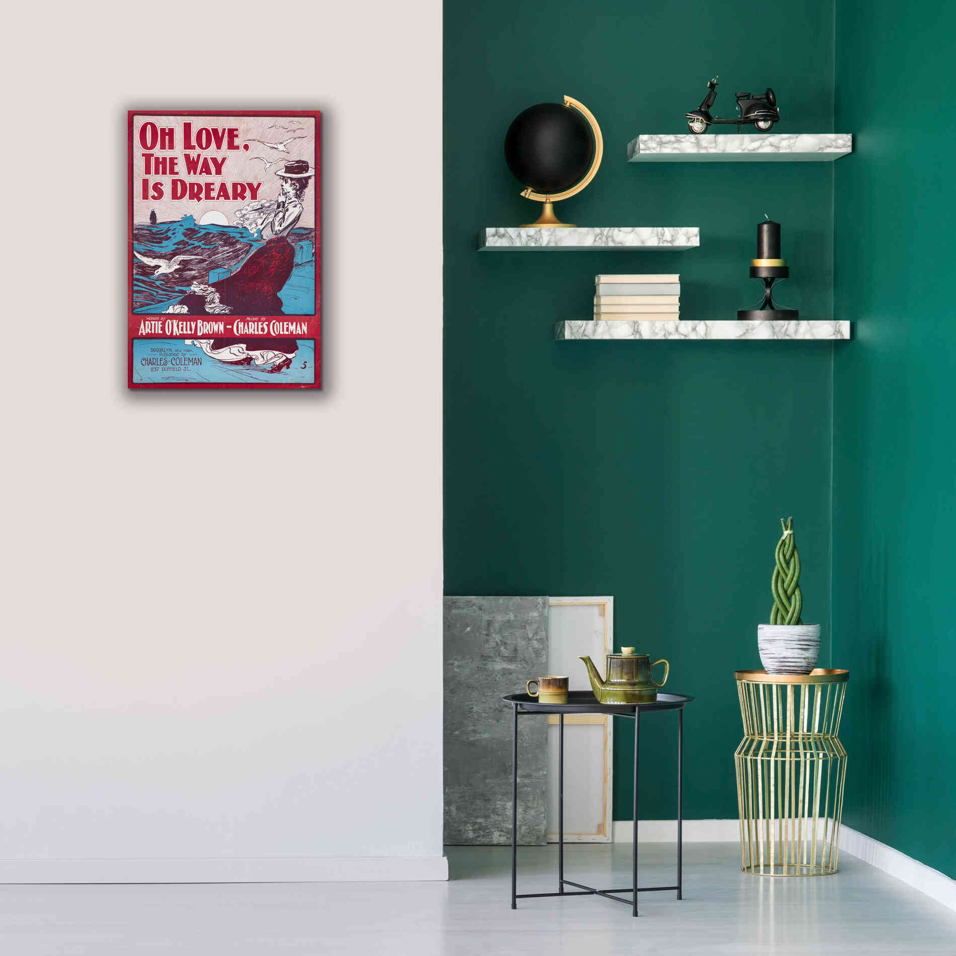 'Oh Love, The Way Is Dreary (1901)' by Epic Portfolio, Giclee Canvas Wall Art,18x26